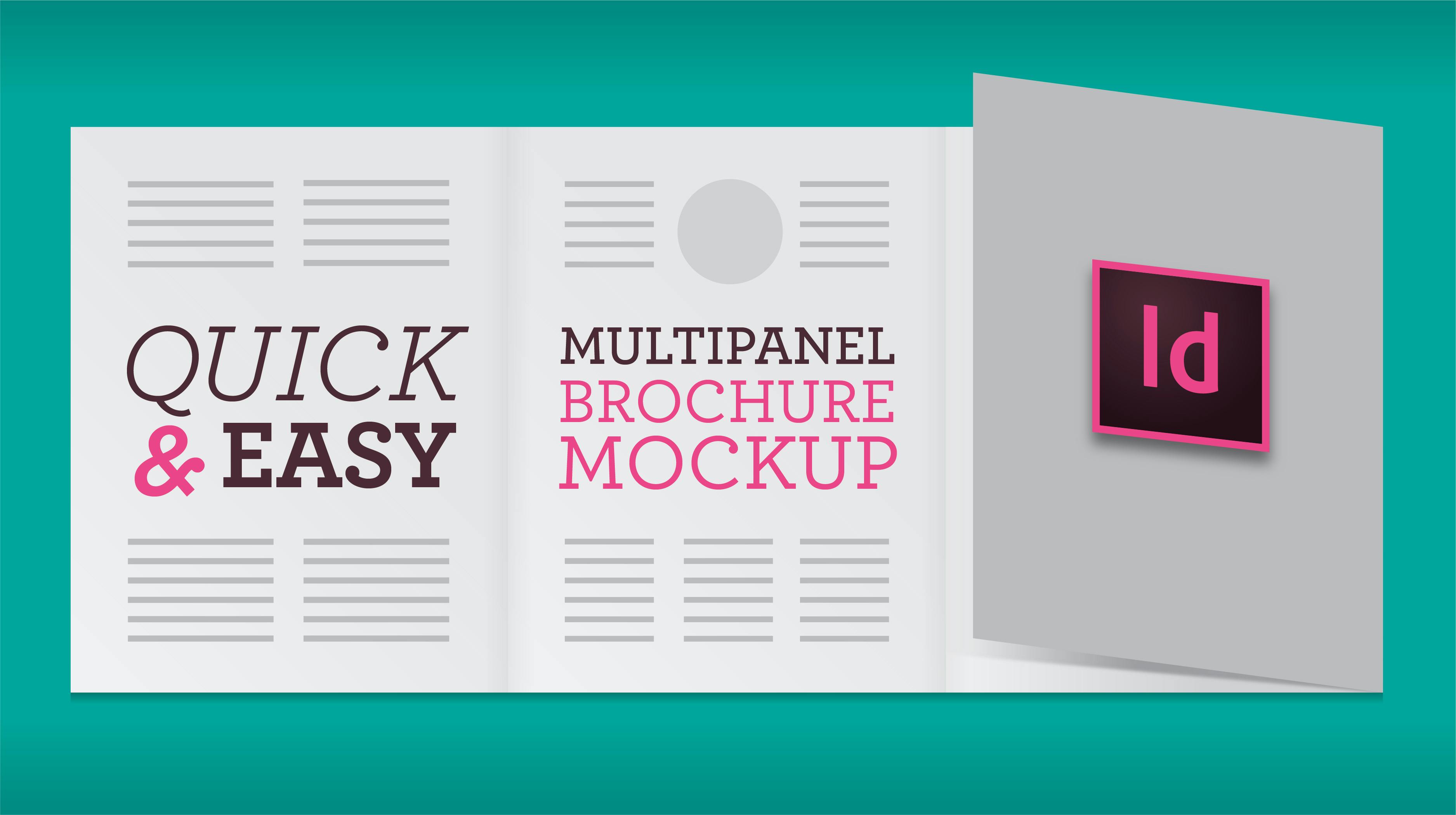 Quick, Easy Multipanel Brochure Mockup (InDesign)
