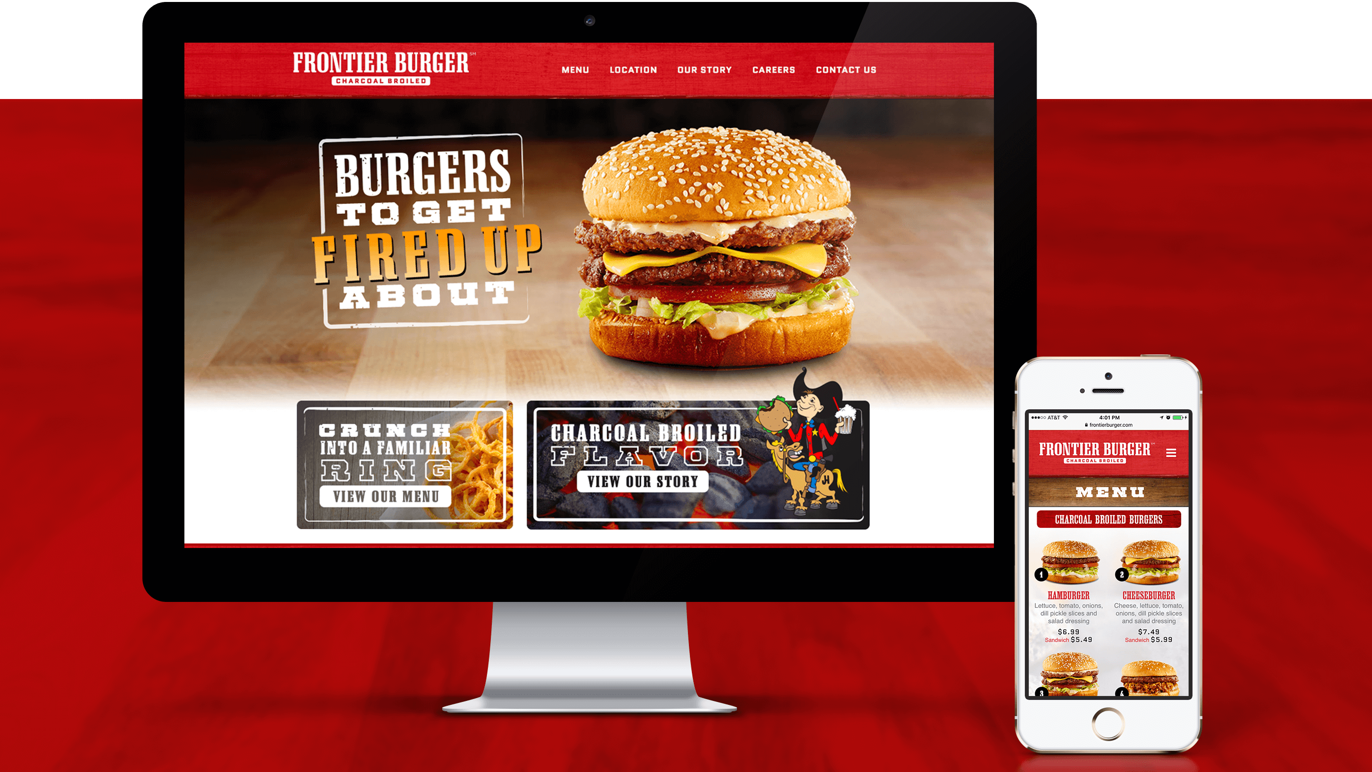 Frontier Burger Website